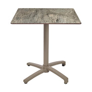 Table Kos Ezpeleta, structure taupe, plateau stone