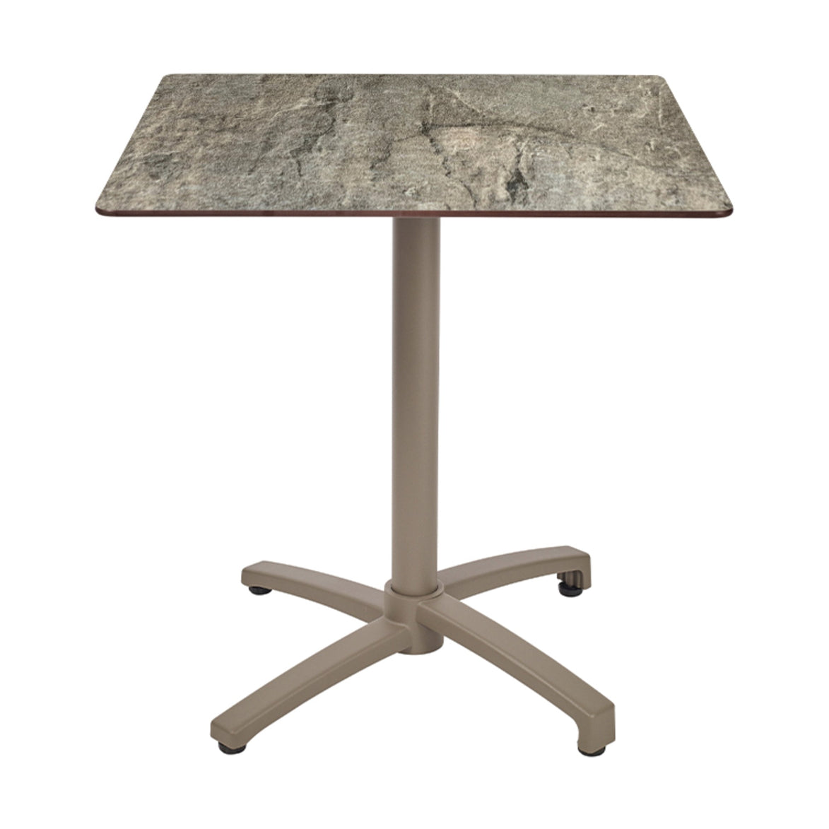 Table Kos Ezpeleta, structure taupe, plateau stone
