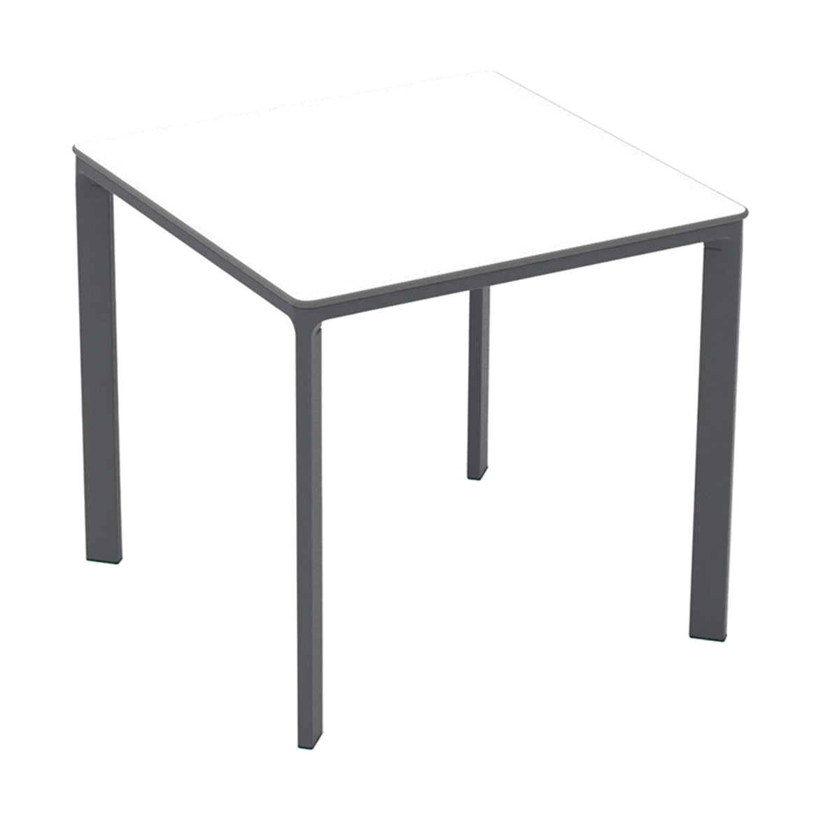 Table Meet Ezpeleta, structure anthracite, plateau blanc