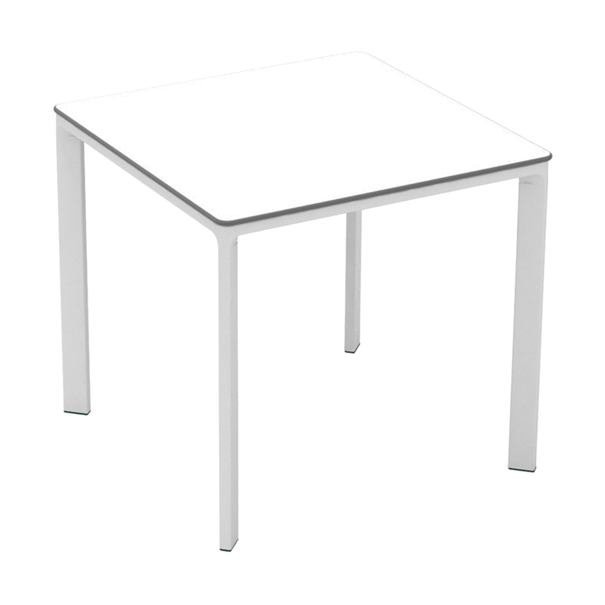 Table Meet Ezpeleta, structure blanc, plateau blanc