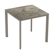 Table Meet Ezpeleta, structure taupe, plateau stone