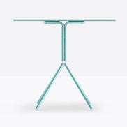 Table complète carrée Nolita Pedrali — coloris Bleu ciel AZ100E