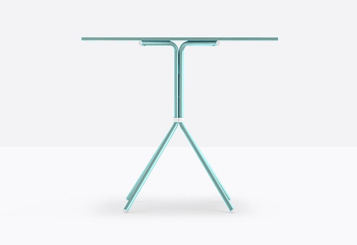 Table complète carrée Nolita Pedrali — coloris Bleu ciel AZ100E