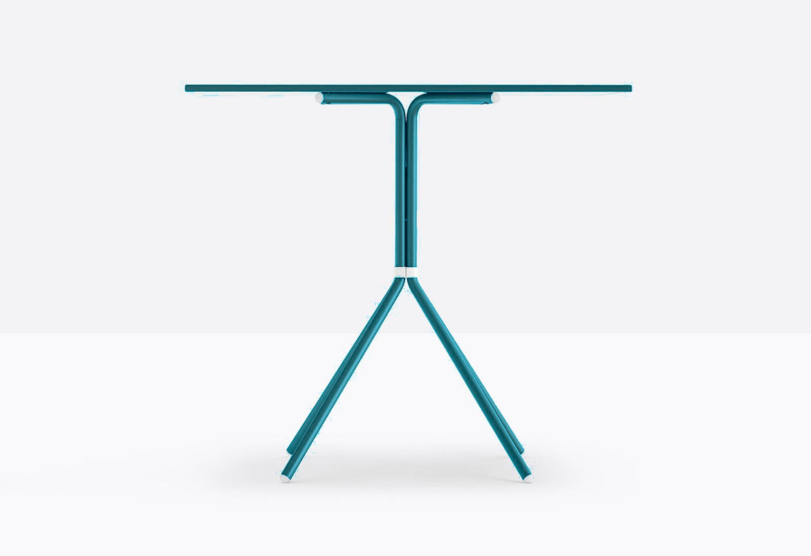 Piètement de table Nolita Pedrali 4 pieds — coloris Bleu pétrole BL500E