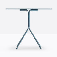 Piètement de table Nolita Pedrali 4 pieds — coloris Bleu ardoise BL600E