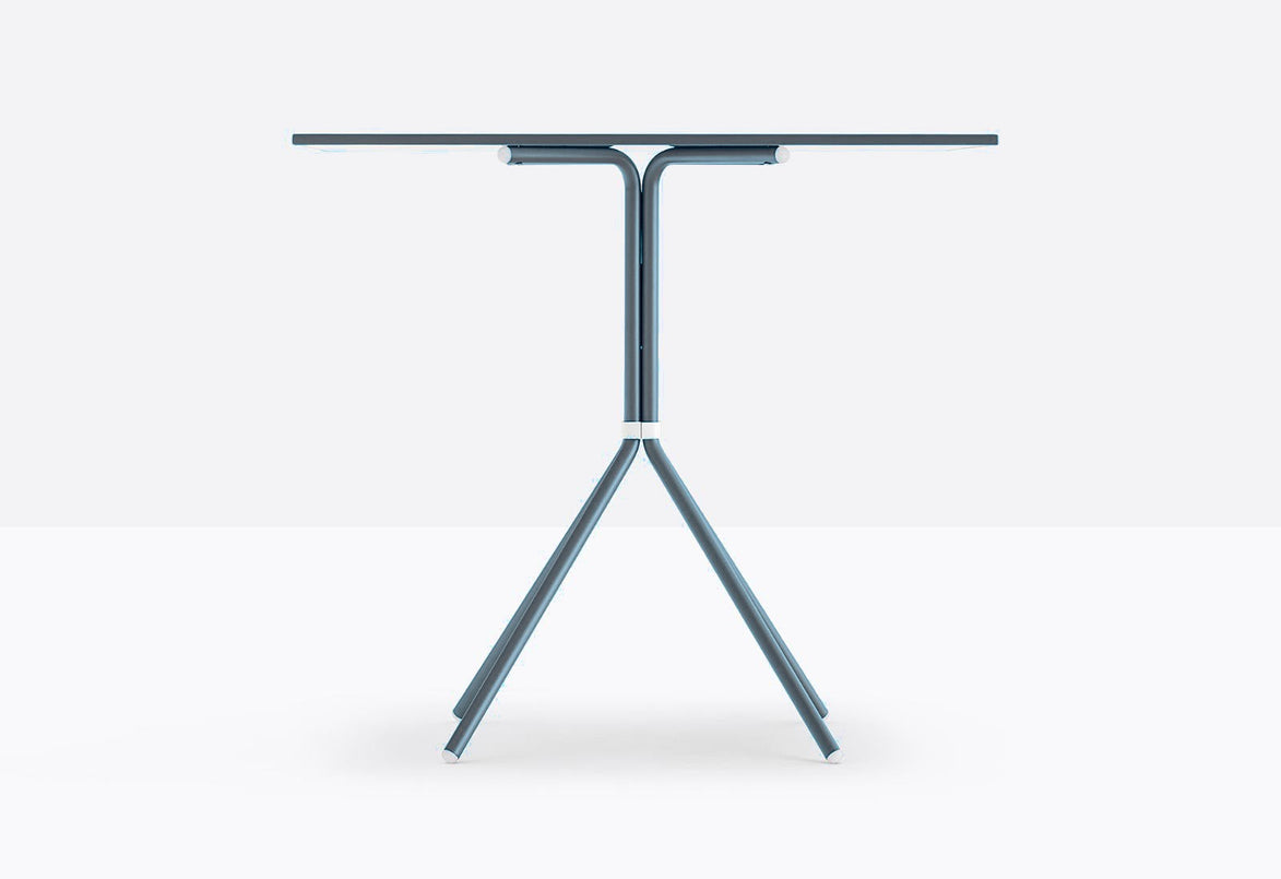 Piètement de table Nolita Pedrali 4 pieds — coloris Bleu ardoise BL600E
