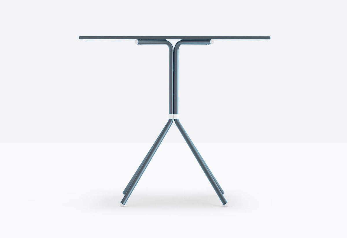 Piètement de table Nolita Pedrali 4 pieds — coloris Bleu ardoise BL600E