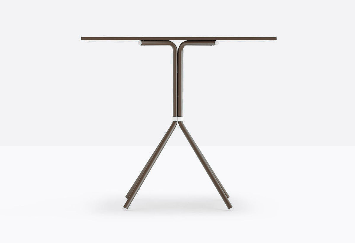 Piètement de table Nolita Pedrali 4 pieds — coloris Marron MGE