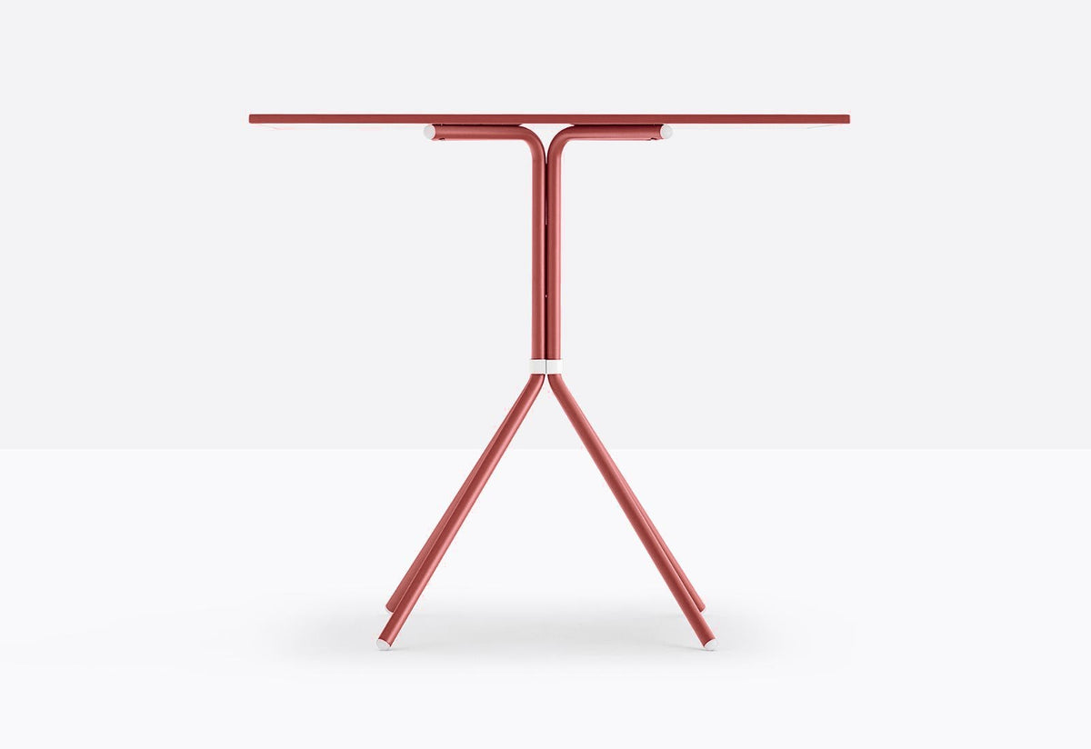 Piètement de table Nolita Pedrali 4 pieds — coloris Rouge foncé RO200E