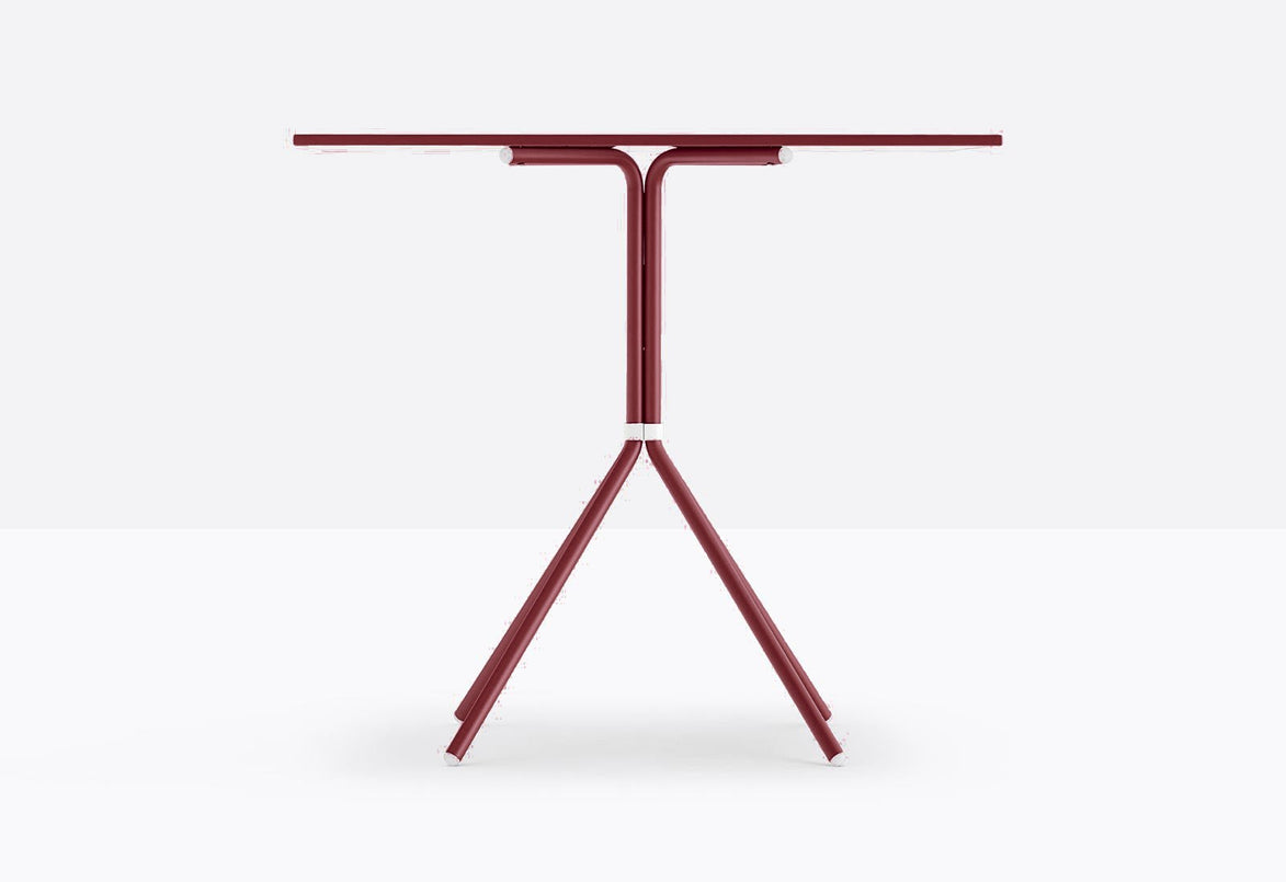 Piètement de table Nolita Pedrali 4 pieds — coloris Bordeaux RO300E