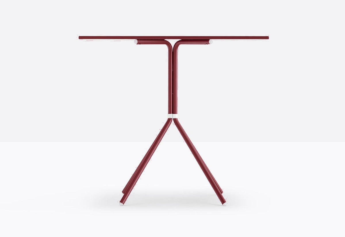 Piètement de table Nolita Pedrali 4 pieds — coloris Bordeaux RO300E