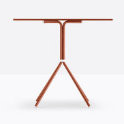 Piètement de table Nolita Pedrali 4 pieds — coloris Terracotta foncé TE200E