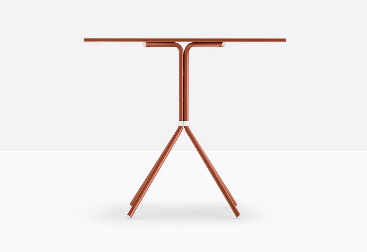 Piètement de table Nolita Pedrali 4 pieds — coloris Terracotta foncé TE200E