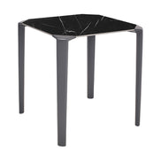 Table One Ezpeleta, structure anthracite, plateau marbre noir