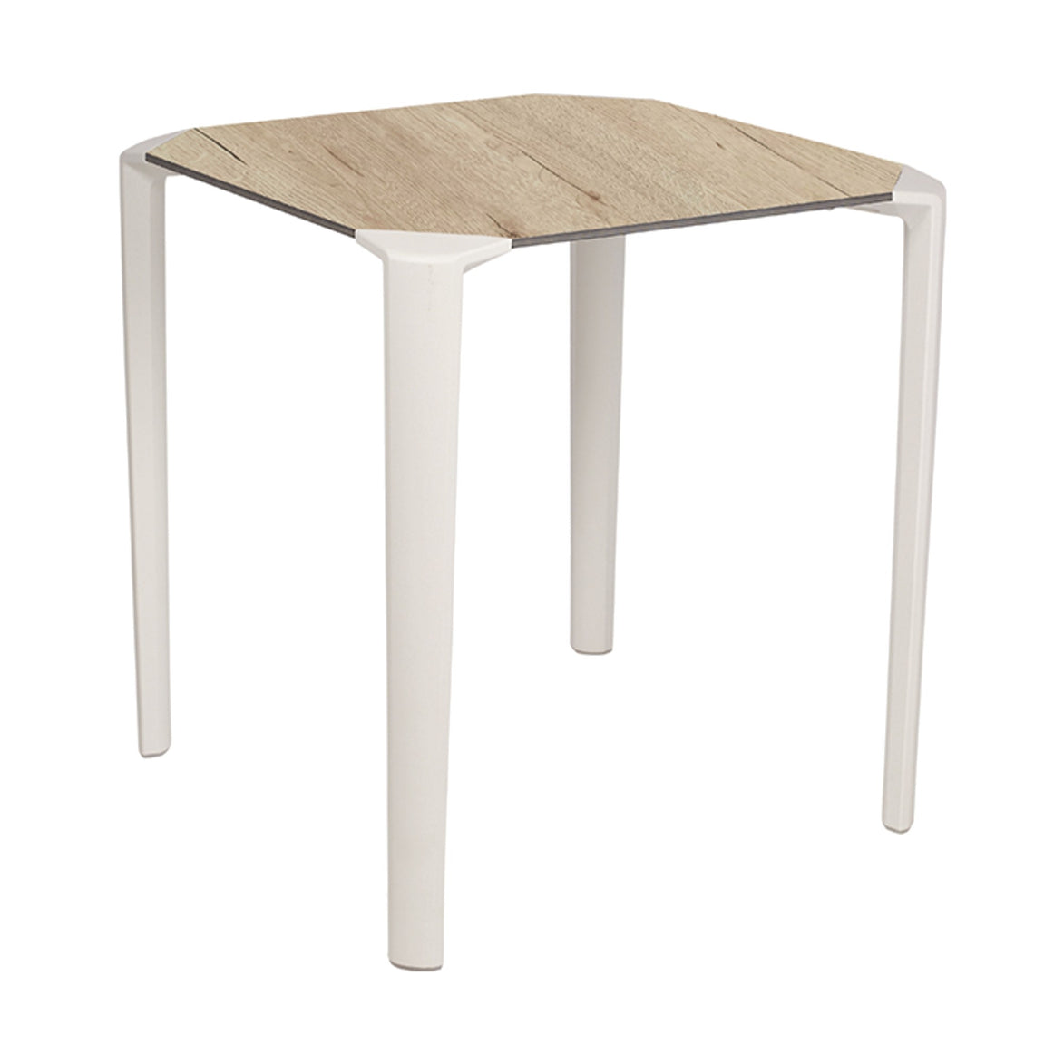 Table One Ezpeleta, structure blanc, plateau chêne