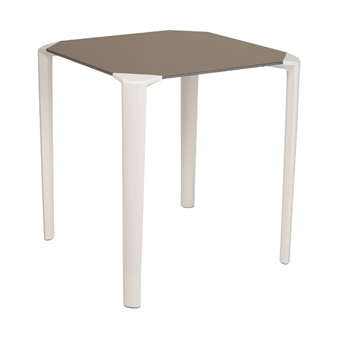 Table One Ezpeleta, structure blanc, plateau taupe