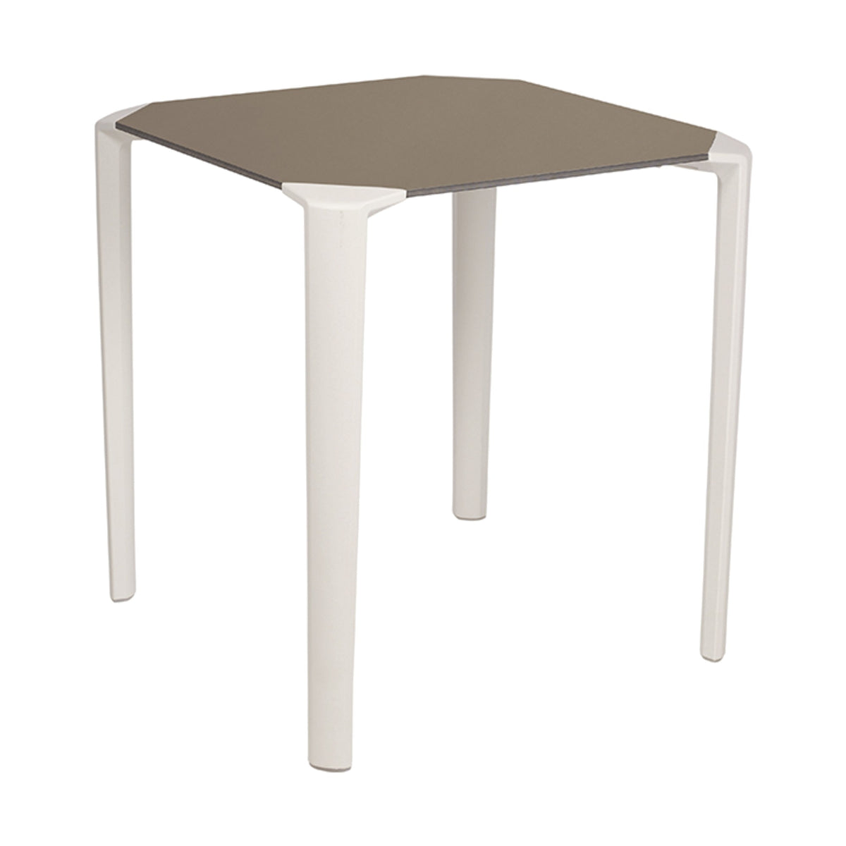 Table One Ezpeleta, structure blanc, plateau taupe