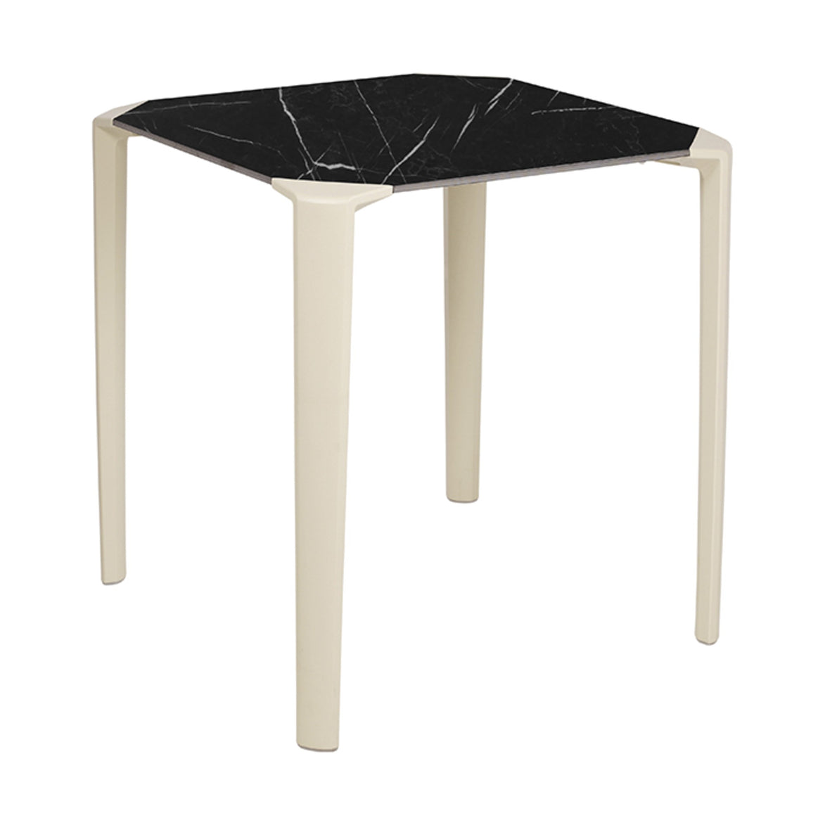 Table One Ezpeleta, structure sand, plateau marbre noir