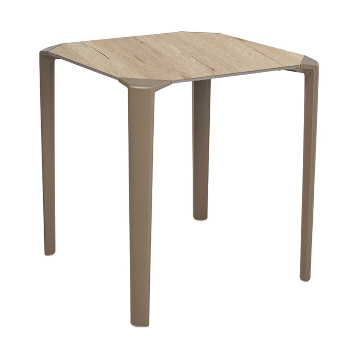 Table One Ezpeleta, structure taupe, plateau chêne