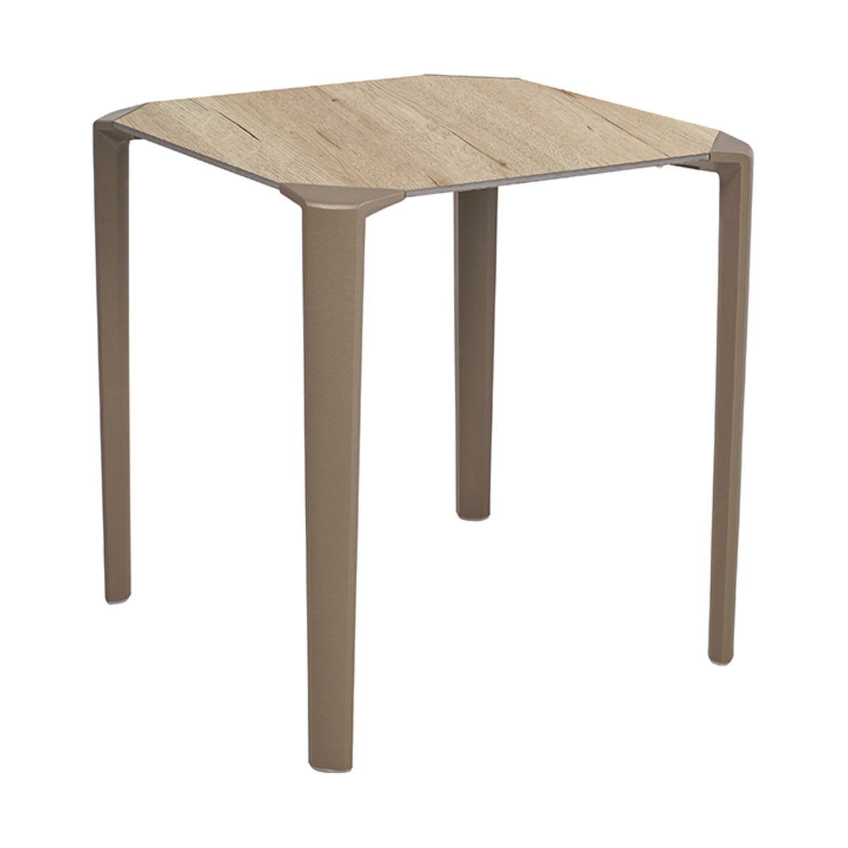 Table One Ezpeleta, structure taupe, plateau chêne
