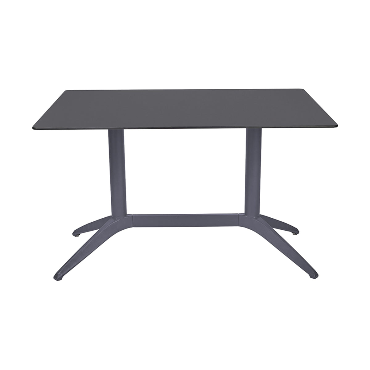 Table Quatro Duo Fix Ezpeleta, structure anthracite, plateau anthracite