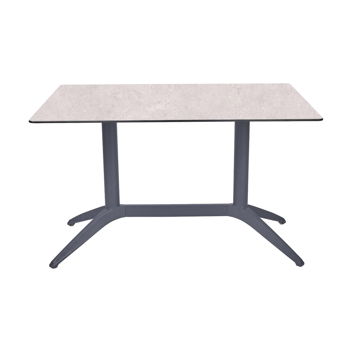 Table Quatro Duo Fix Ezpeleta, structure anthracite, plateau minéral