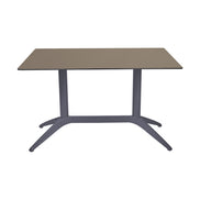 Table Quatro Duo Fix Ezpeleta, structure anthracite, plateau taupe