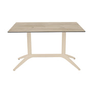 Table Quatro Duo Fix Ezpeleta, structure sand, plateau chêne