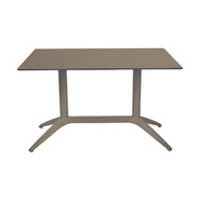 Table Quatro Duo Fix Ezpeleta, structure taupe, plateau taupe