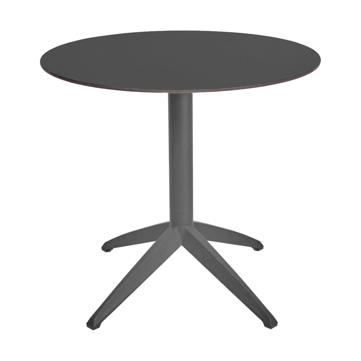 Table Quatro Fix Ezpeleta ronde, structure anthracite, plateau anthracite