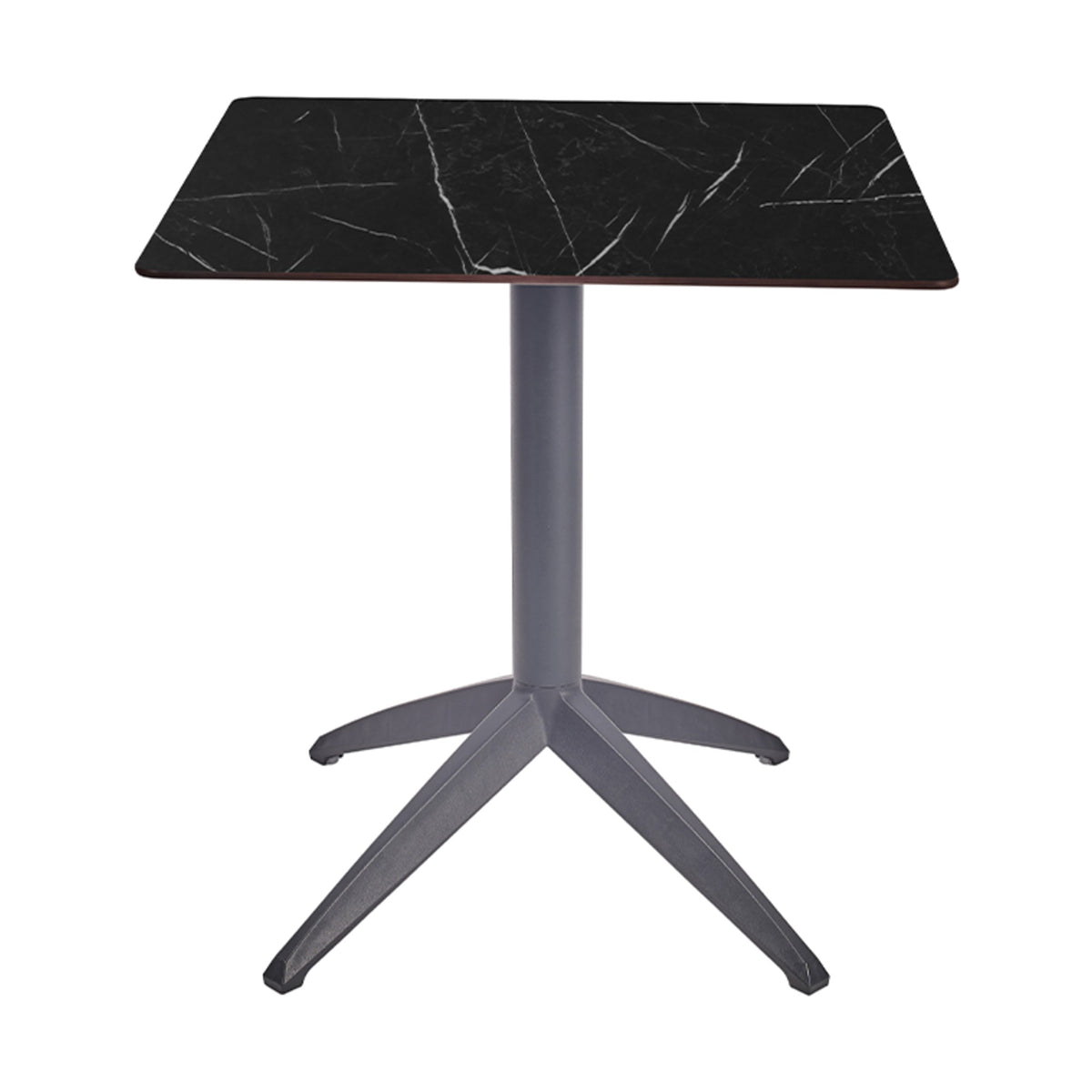 Table Quatro Fold Ezpeleta structure Anthracite, plateau Marbre noir