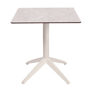 Table Quatro Fold Ezpeleta structure Blanc, plateau Minéral