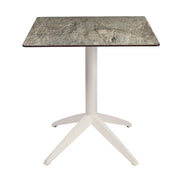 Table Quatro Fold Ezpeleta structure Blanc, plateau Stone