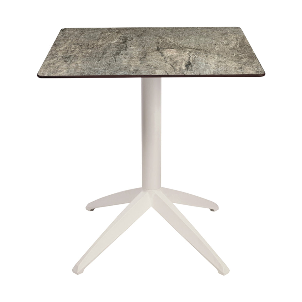Table Quatro Fold Ezpeleta structure Blanc, plateau Stone