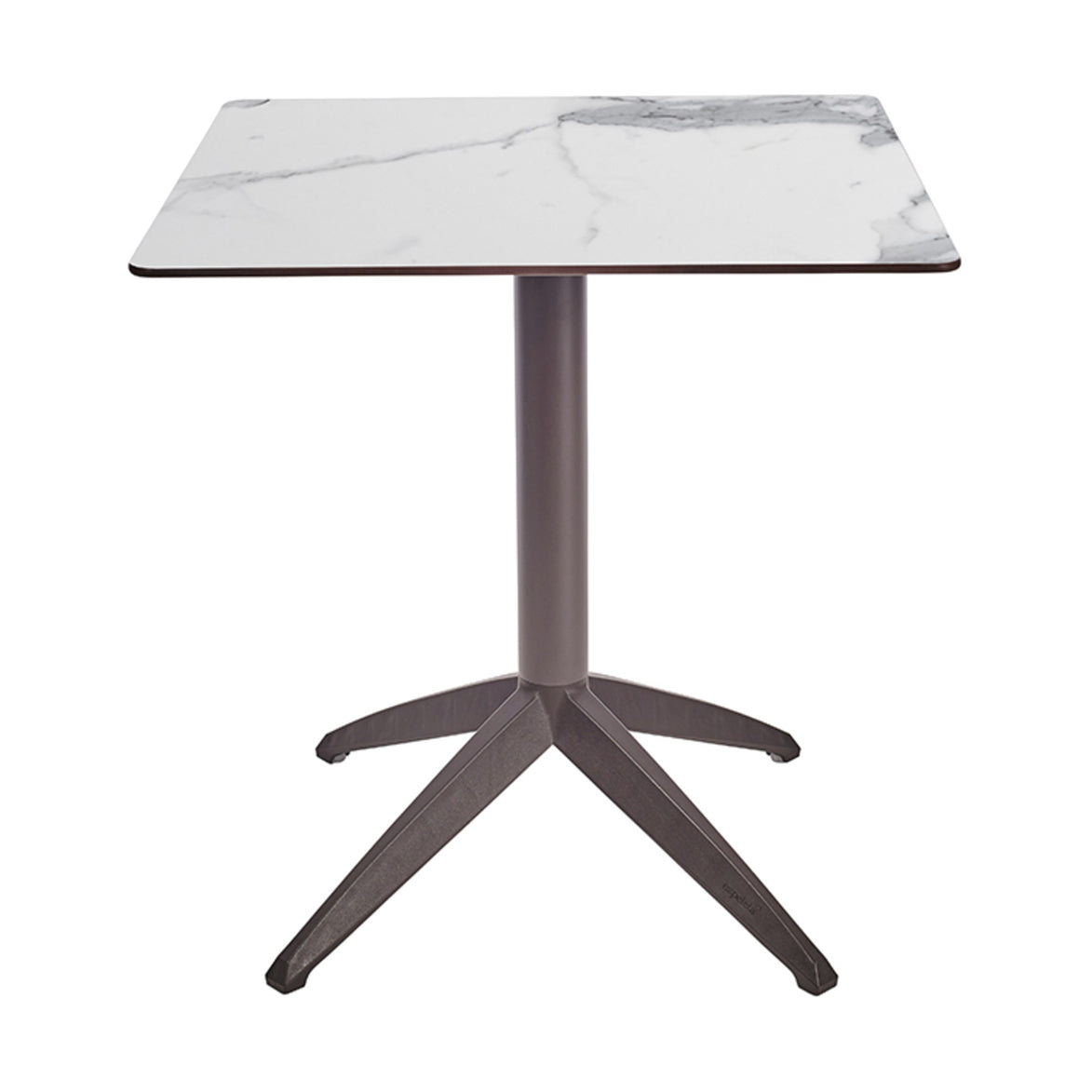 Table Quatro Fold Ezpeleta structure Moka, plateau Marbre blanc