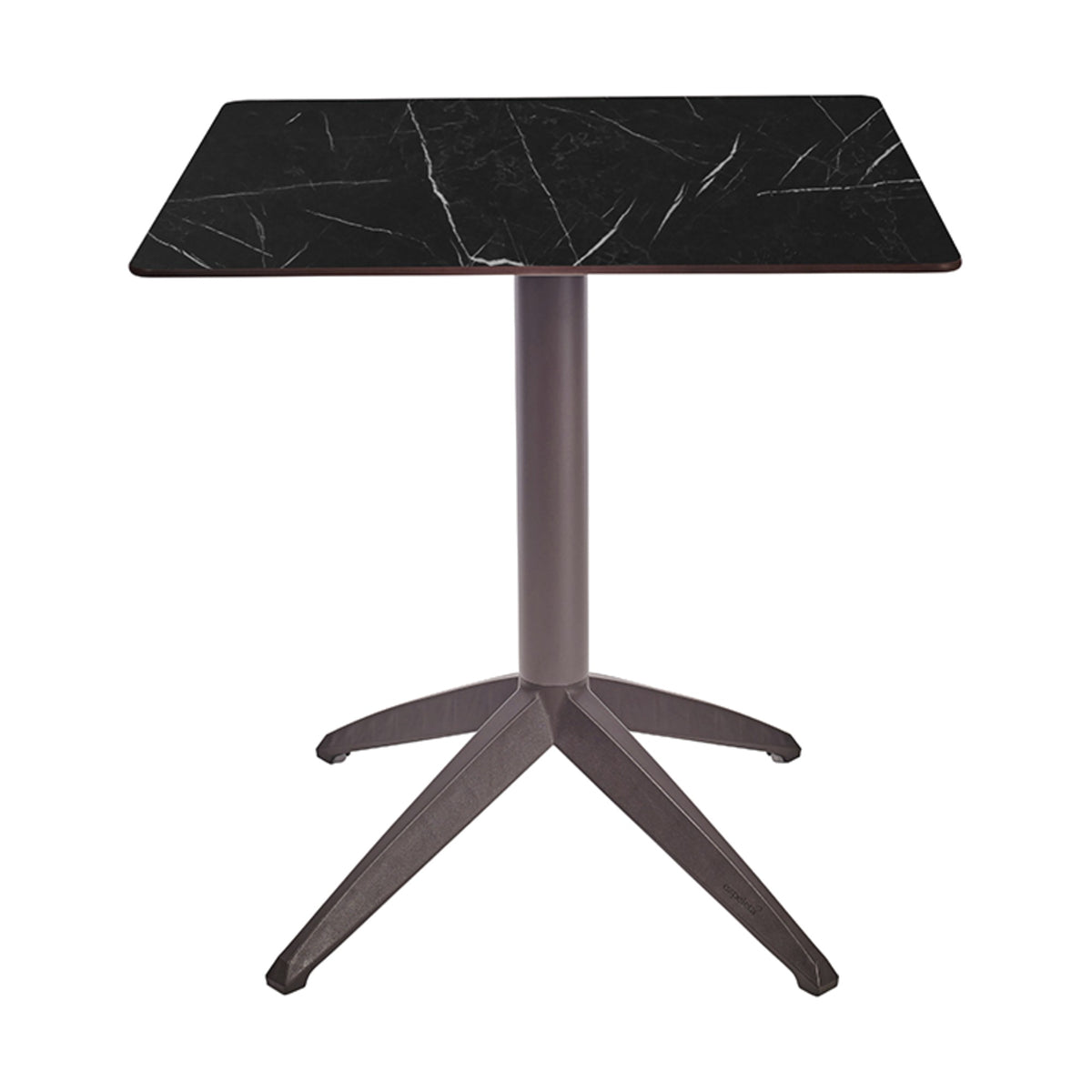 Table Quatro Fold Ezpeleta structure Moka, plateau Marbre noir