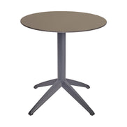 Table Quatro Fold ronde Ezpeleta structure Anthracite, plateau Taupe