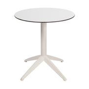 Table Quatro Fold ronde Ezpeleta structure Blanc, plateau Blanc