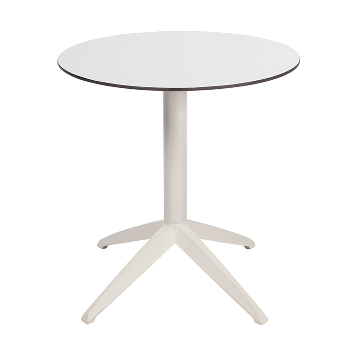 Table Quatro Fold ronde Ezpeleta structure Blanc, plateau Blanc