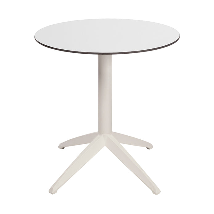 Table Quatro Fold ronde Ezpeleta structure Blanc, plateau Blanc