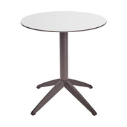 Table Quatro Fold ronde Ezpeleta structure Moka, plateau Blanc