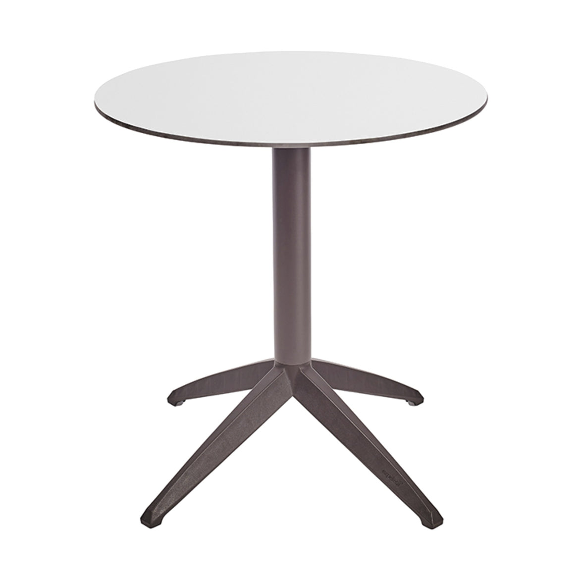 Table Quatro Fold ronde Ezpeleta structure Moka, plateau Blanc