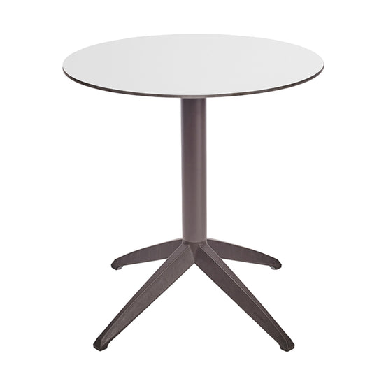 Table Quatro Fold ronde Ezpeleta structure Moka, plateau Blanc