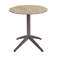 Table Quatro Fold ronde Ezpeleta structure Moka, plateau Chêne
