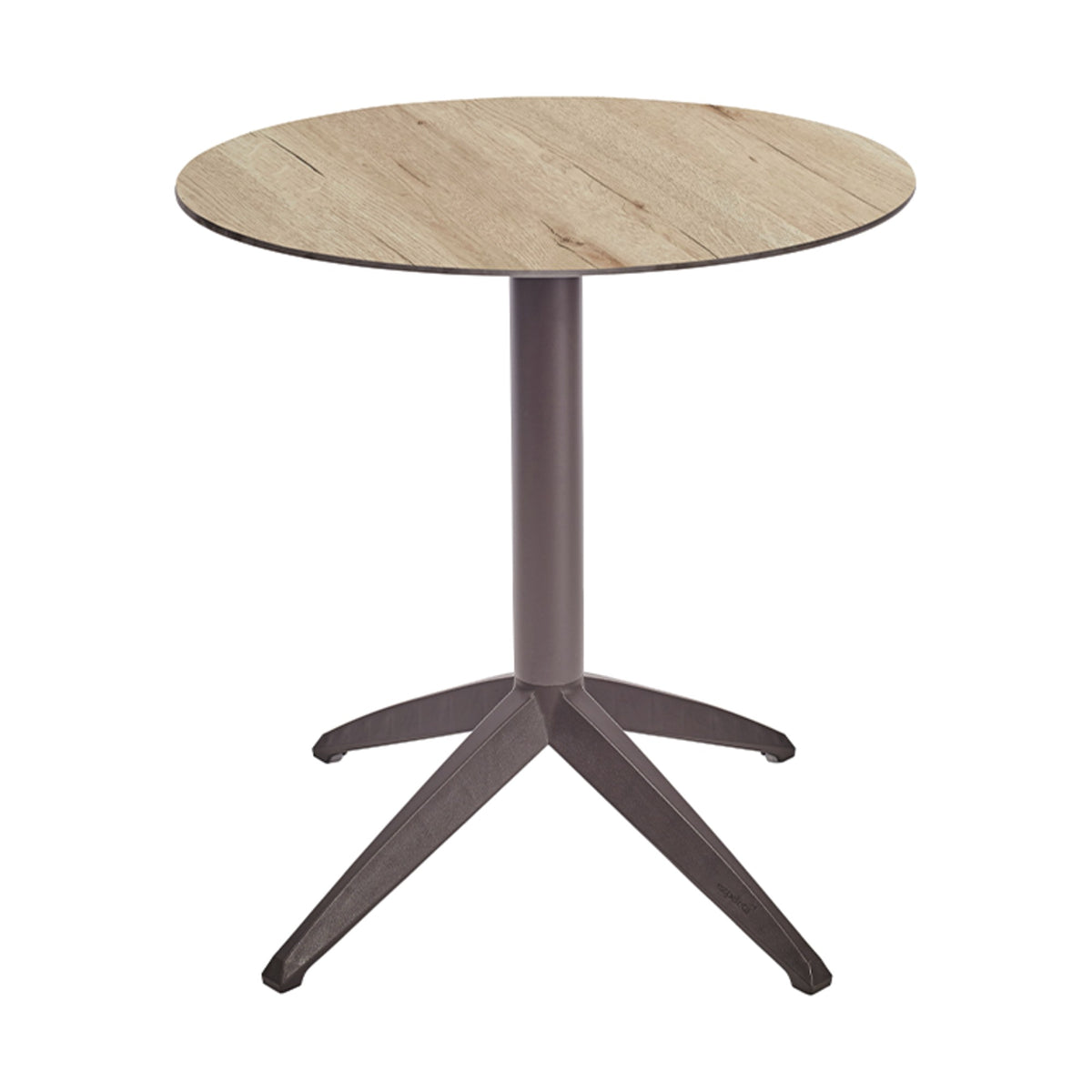 Table Quatro Fold ronde Ezpeleta structure Moka, plateau Chêne