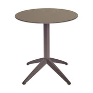 Table Quatro Fold ronde Ezpeleta structure Moka, plateau Taupe