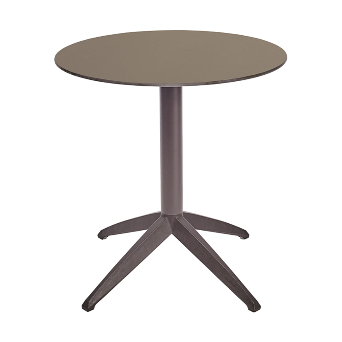 Table Quatro Fold ronde Ezpeleta structure Moka, plateau Taupe