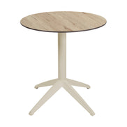 Table Quatro Fold ronde Ezpeleta structure Sand, plateau Chêne