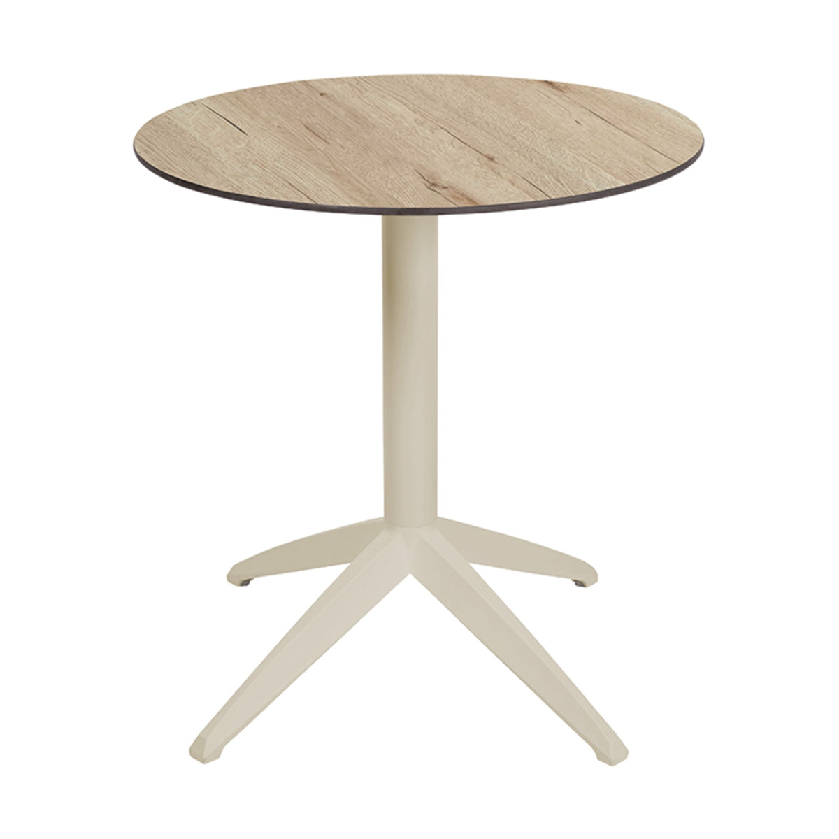 Table Quatro Fold ronde Ezpeleta structure Sand, plateau Chêne