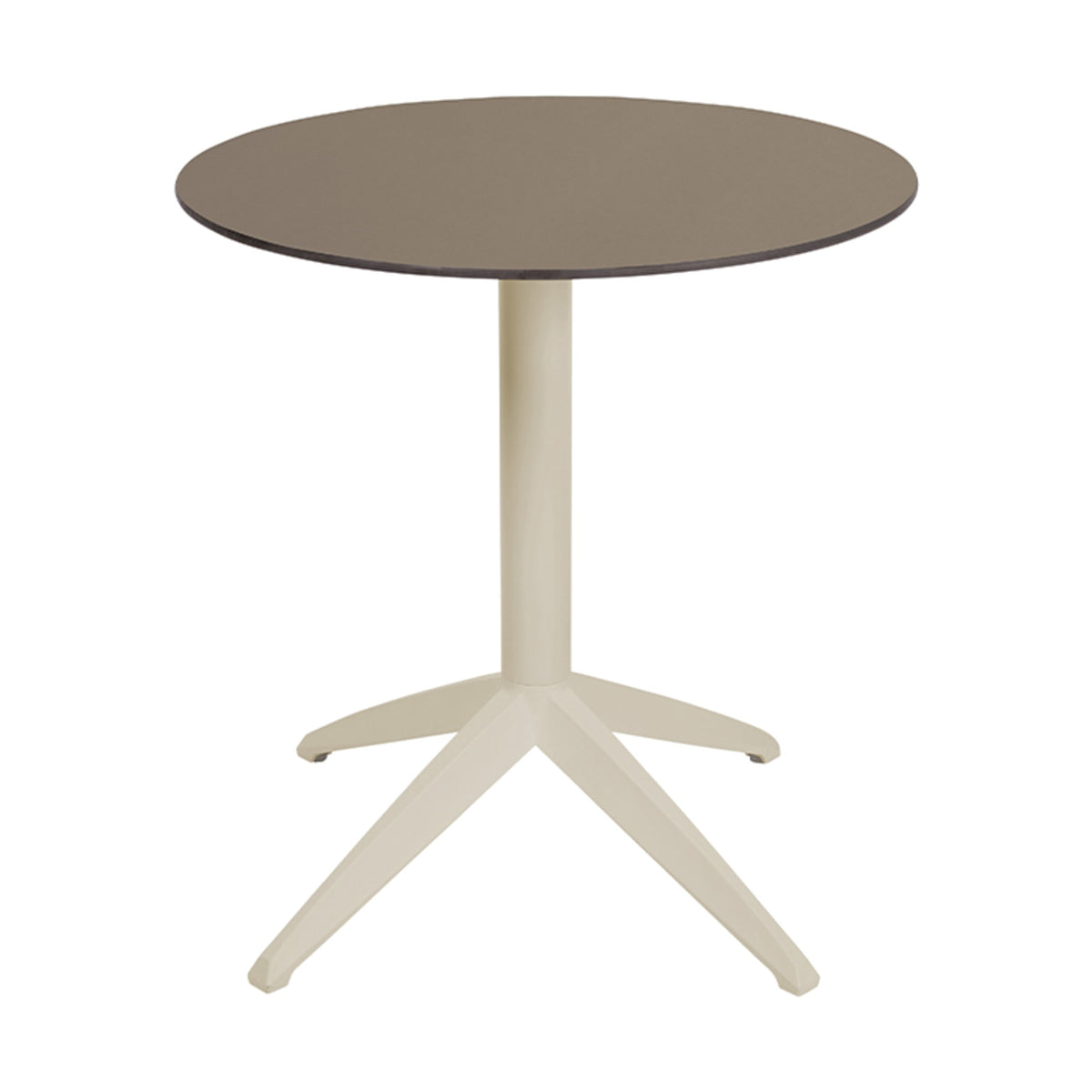 Table Quatro Fold ronde Ezpeleta structure Sand, plateau Taupe